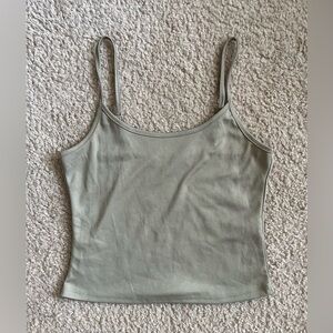 Almost Famous Olive Green Tank Top Adjustable Spaghetti Strap